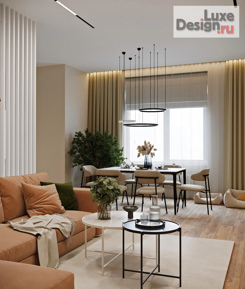 Дизайн интерьера трехкомнатной квартиры "Трехкомнатная квартира в ЖК "Измайлово" г. Москва" (фото 3)