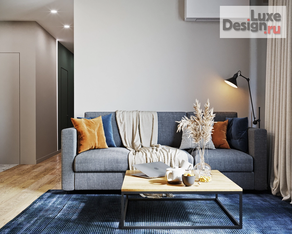 Дизайн интерьера трехкомнатной квартиры "Трехкомнатная квартира в ЖК "Discovery"" (фото 1)