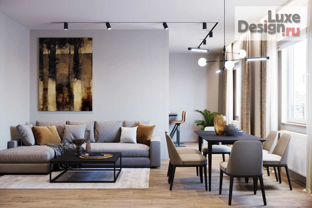 Дизайн интерьера четырехкомнатной квартиры "Пятикомнатная квартира в ЖК "Столичный"" (фото 2)