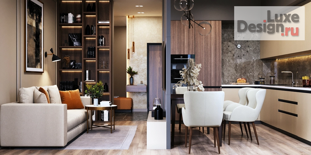 Дизайн интерьера двухкомнатной квартиры "Квартира в ЖК "Жардин"" (фото 7)