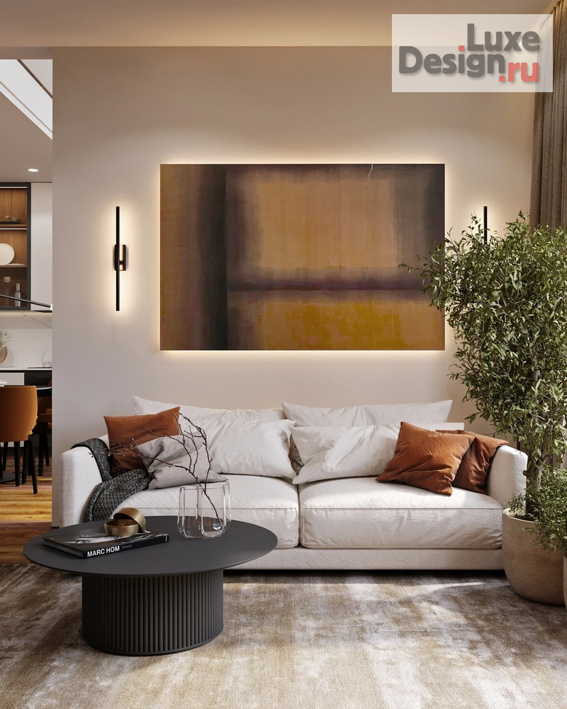 Дизайн интерьера пентхауса "ЖК Лица. Двухуровневая квартира" (фото 8)