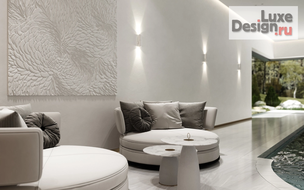 Дизайн интерьера загородного дома "Дизайн Дома с бассейном" (фото 11)