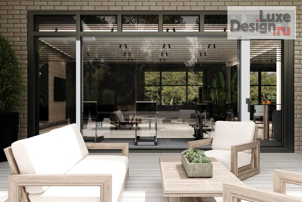 Дизайн интерьера загородного дома "Дизайн Дома с бассейном" (фото 10)