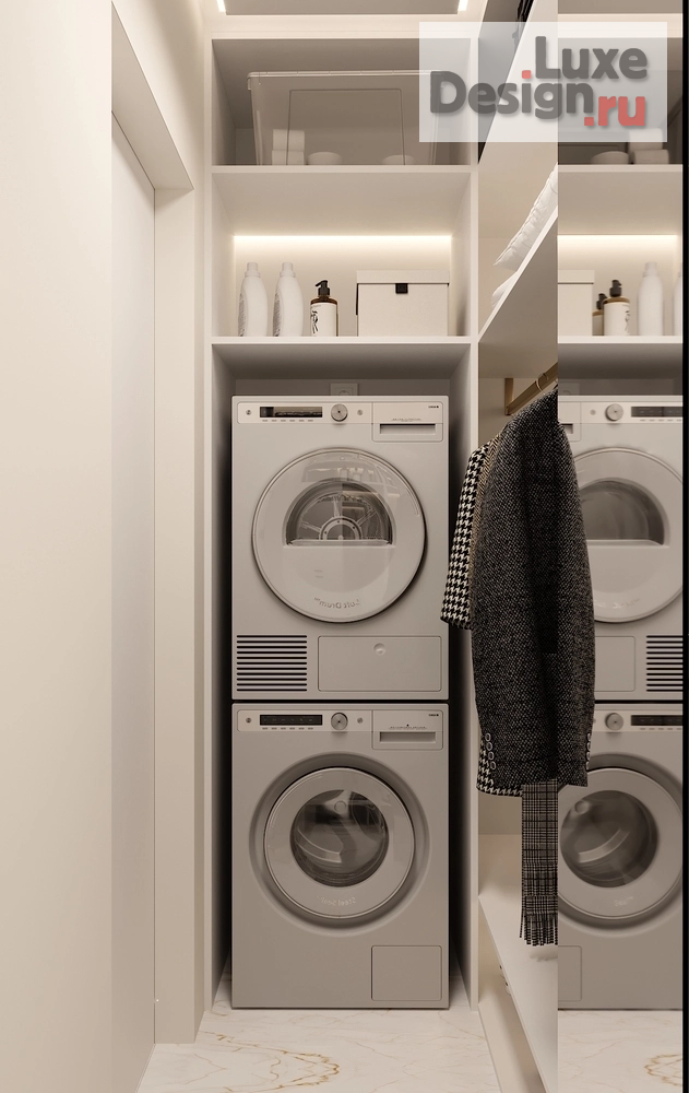 Дизайн интерьера четырехкомнатной квартиры "Золотые Ноты Нежности" (фото 6)