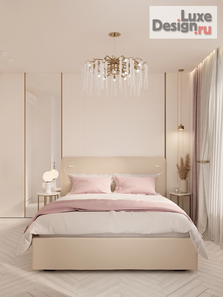 Дизайн интерьера четырехкомнатной квартиры "Золотые Ноты Нежности" (фото 3)