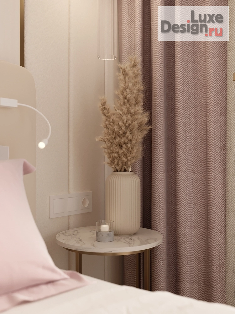 Дизайн интерьера четырехкомнатной квартиры "Золотые Ноты Нежности" (фото 4)