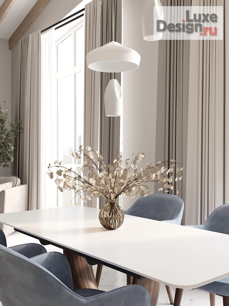 Дизайн интерьера гостиной "Морской бриз" (фото 4)