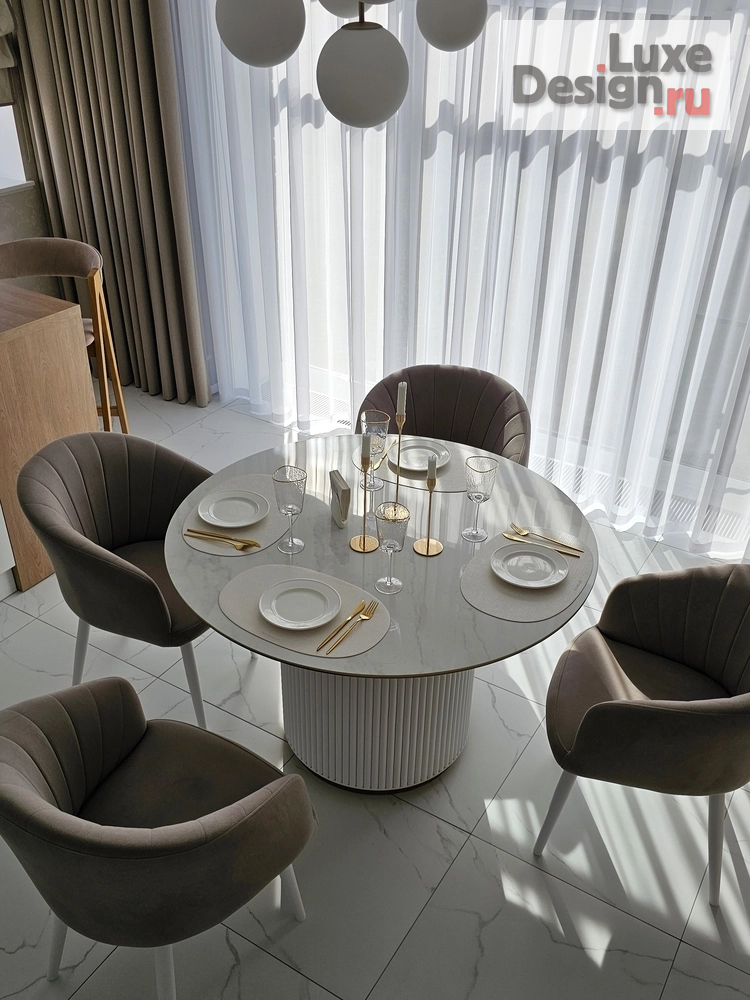 Дизайн интерьера коттеджа " Дизайн частного дома 140м2. в светлых тонах" (фото 5)