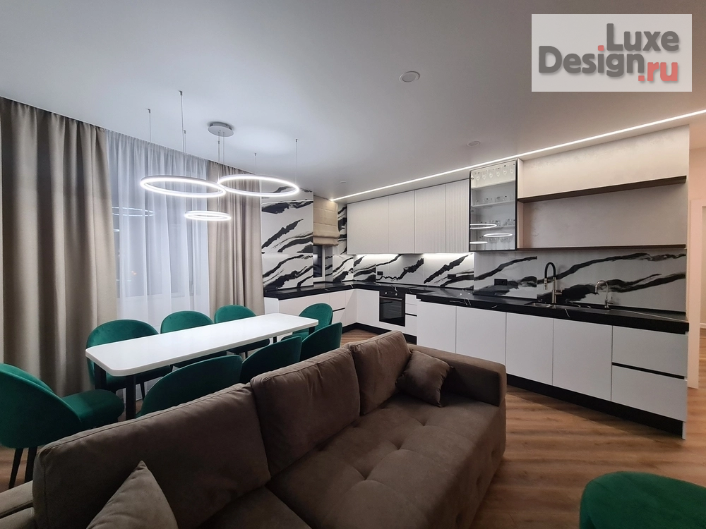 Дизайн интерьера трехкомнатной квартиры "Квартира для большой семьи" (фото 3)