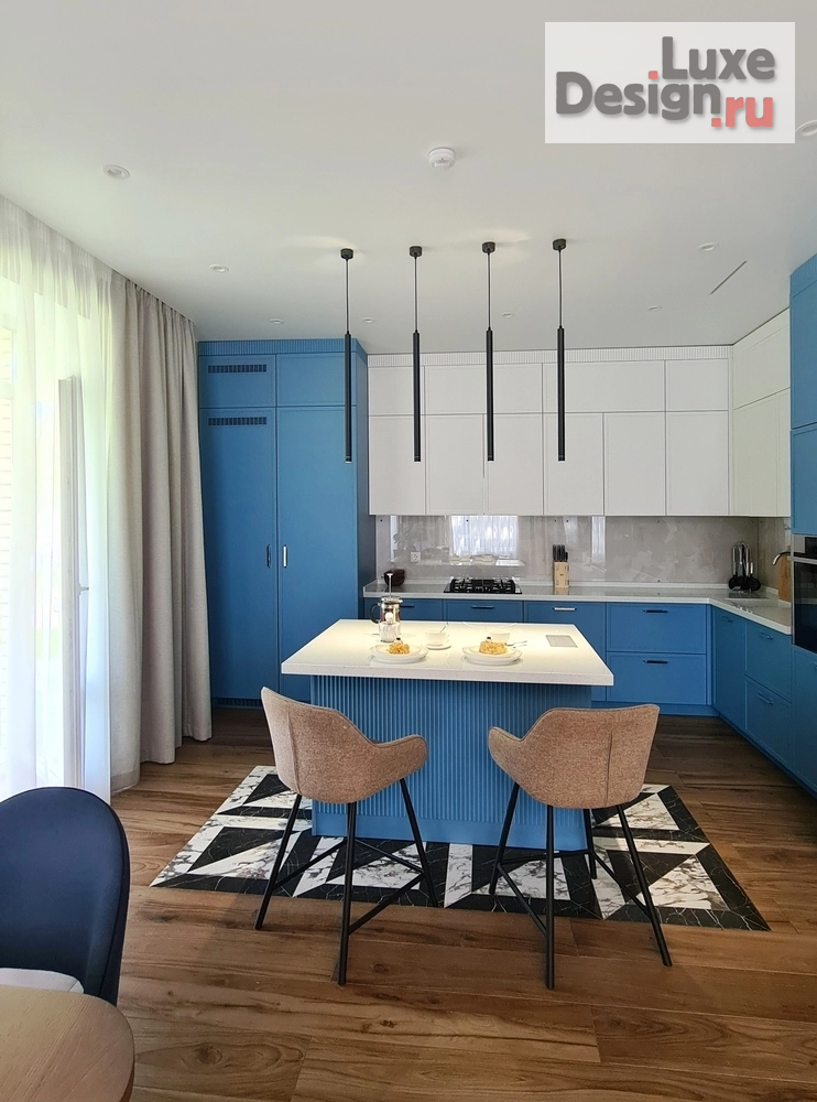 Дизайн интерьера коттеджа "Дизайн интерьера частного дома 150м2" (фото 6)