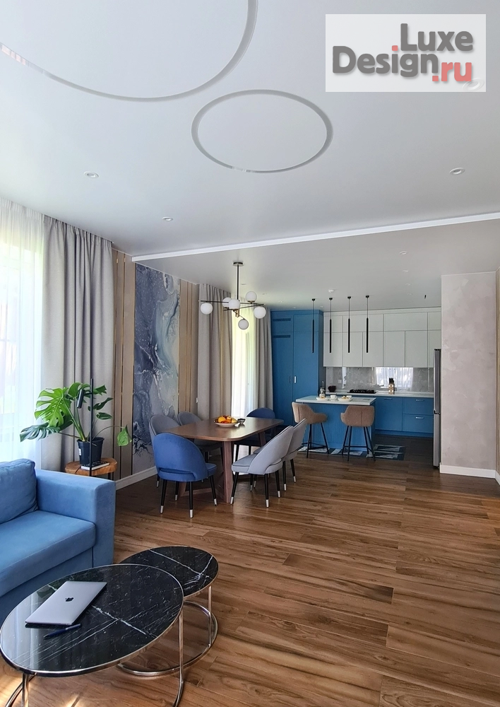 Дизайн интерьера коттеджа "Дизайн интерьера частного дома 150м2" (фото 7)