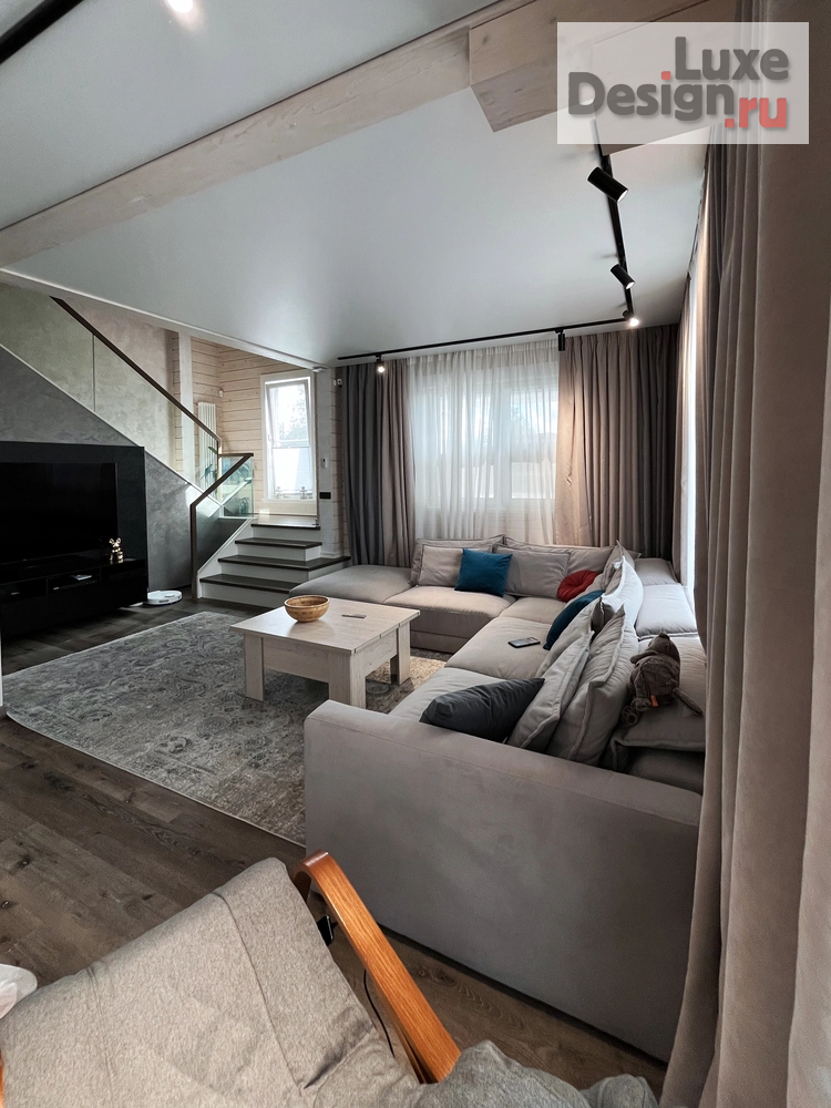 Дизайн интерьера коттеджа "Дизайн частного дома 200м2." (фото 4)