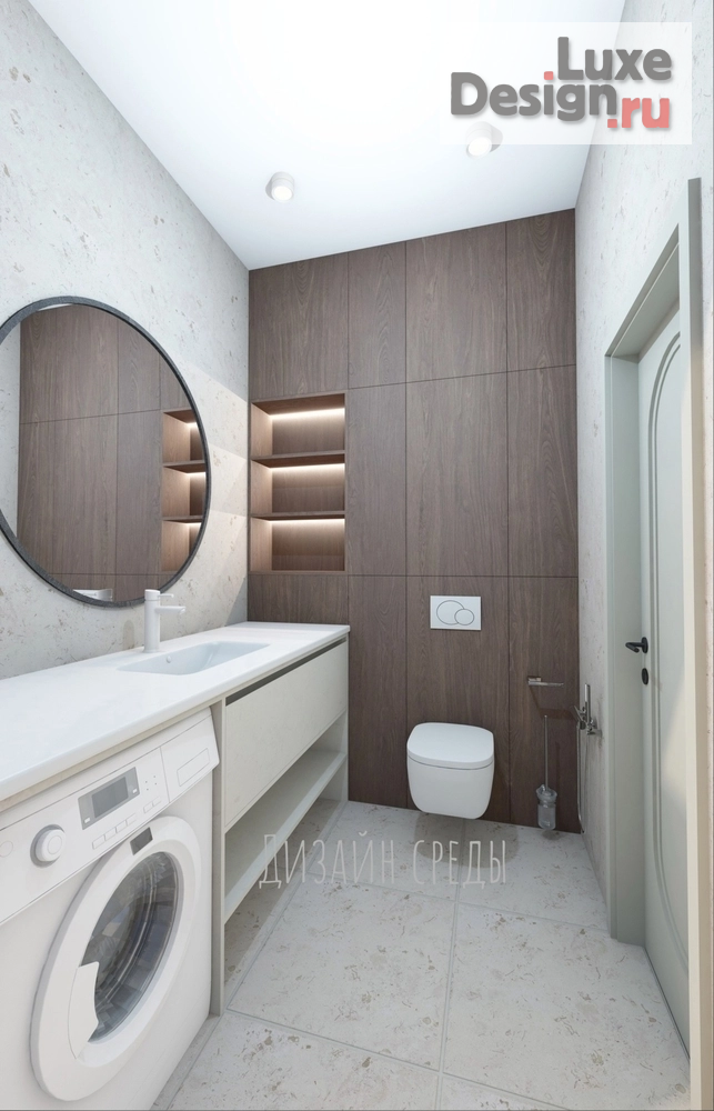 Дизайн интерьера трехкомнатной квартиры "Квартира с элементами классики" (фото 4)