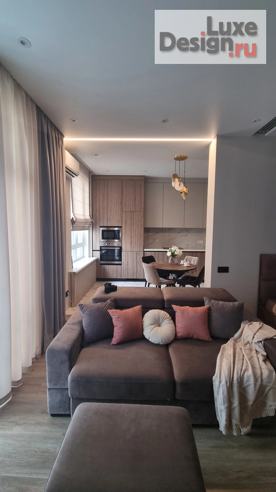 Дизайн интерьера однокомнатной квартиры "Квартира-студия 42 кв.м" (фото 9)