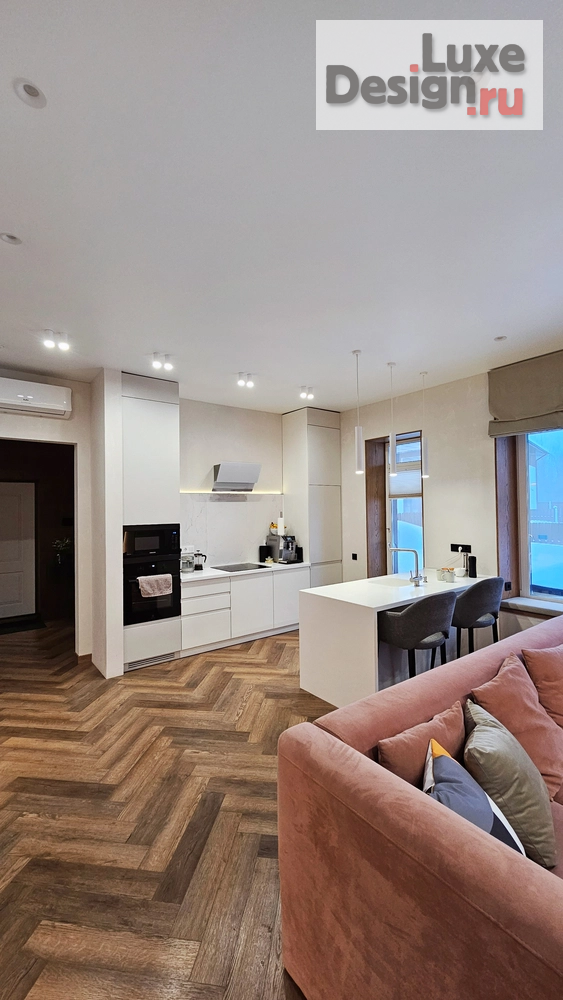 Дизайн интерьера коттеджа "Дизайн интерьера коттеджа 90 кв.м" (фото 4)