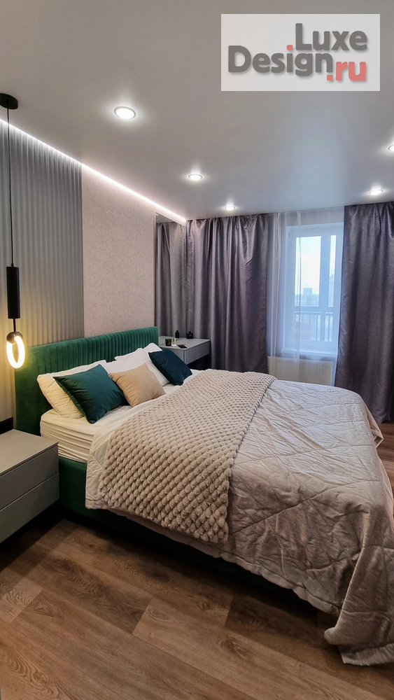 Дизайн интерьера трехкомнатной квартиры "Интерьер квартиры 72 кв.м" (фото 31)