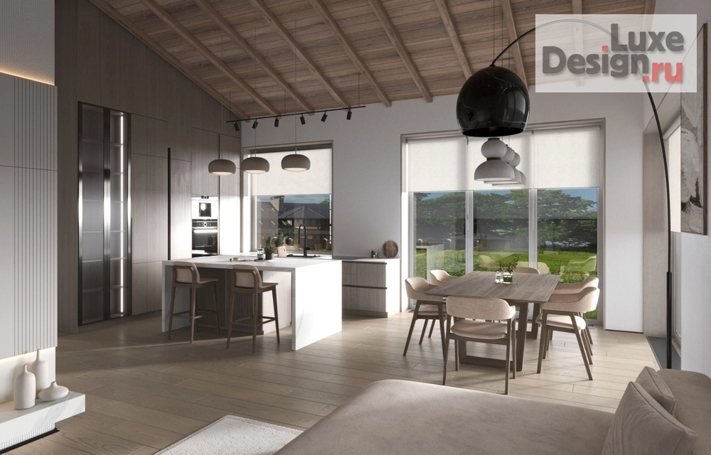 Дизайн интерьера загородного дома "Интерьер дома в стиле эклектика г. Казань" (фото 35)