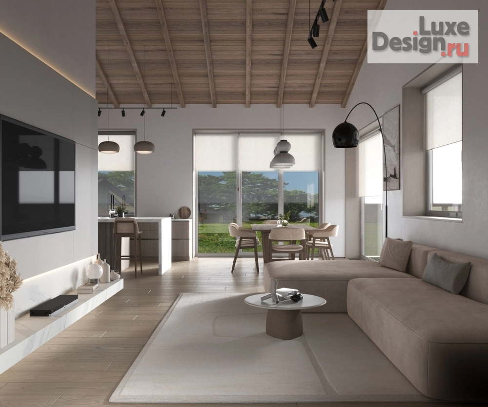 Дизайн интерьера загородного дома "Интерьер дома в стиле эклектика г. Казань" (фото 36)