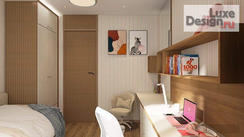 Дизайн интерьера трехкомнатной квартиры "Проект трехкомнатной квартиры ЖК Фриссон" (фото 9)