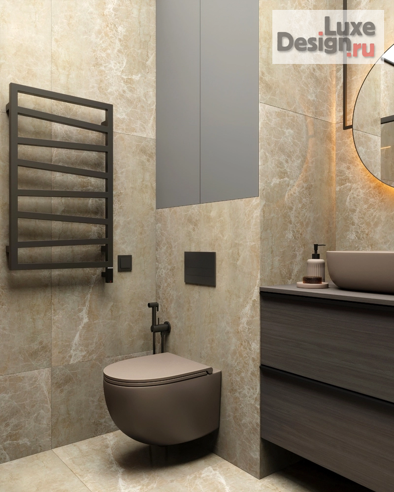 Дизайн интерьера двухкомнатной квартиры "Дизайн квартиры с синим акцентом" (фото 36)