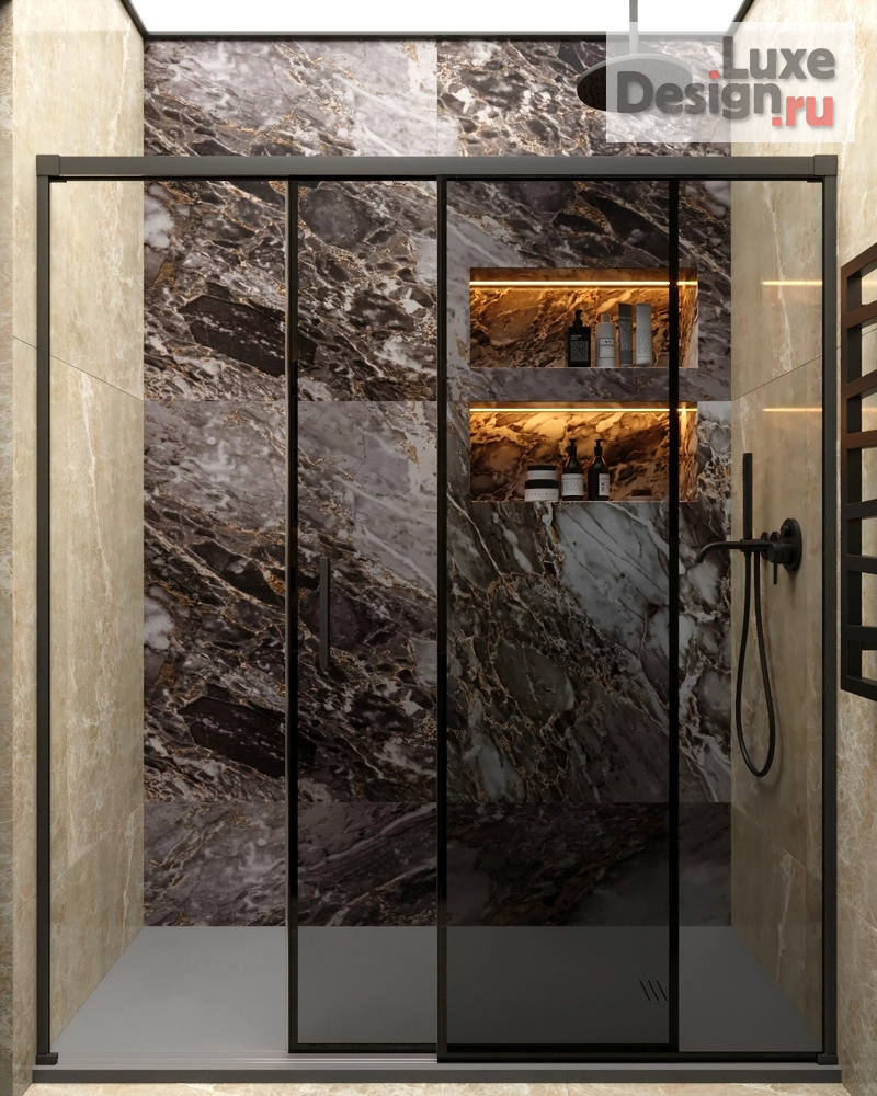 Дизайн интерьера двухкомнатной квартиры "Дизайн квартиры с синим акцентом" (фото 37)