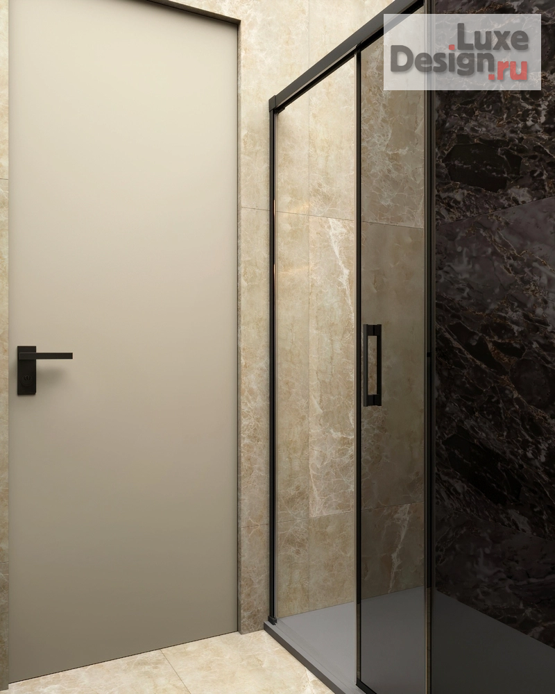 Дизайн интерьера двухкомнатной квартиры "Дизайн квартиры с синим акцентом" (фото 39)