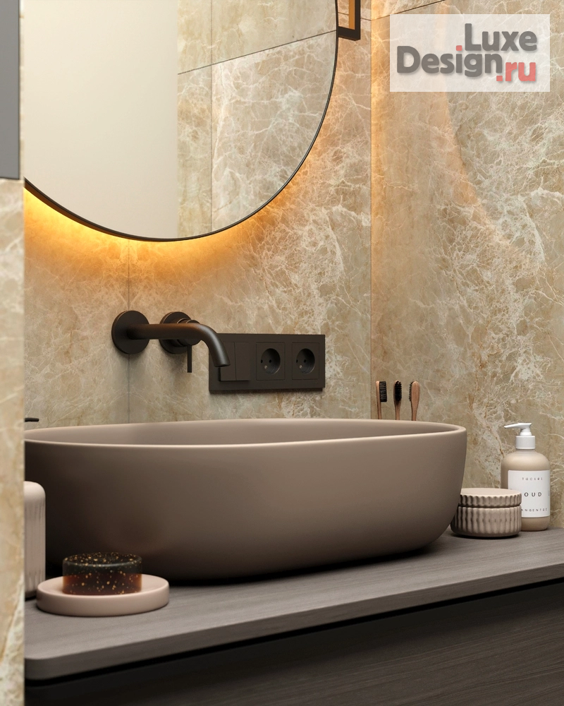 Дизайн интерьера двухкомнатной квартиры "Дизайн квартиры с синим акцентом" (фото 40)