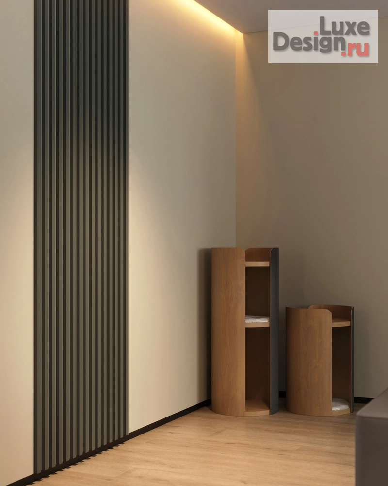 Дизайн интерьера двухкомнатной квартиры "Дизайн квартиры с синим акцентом" (фото 34)