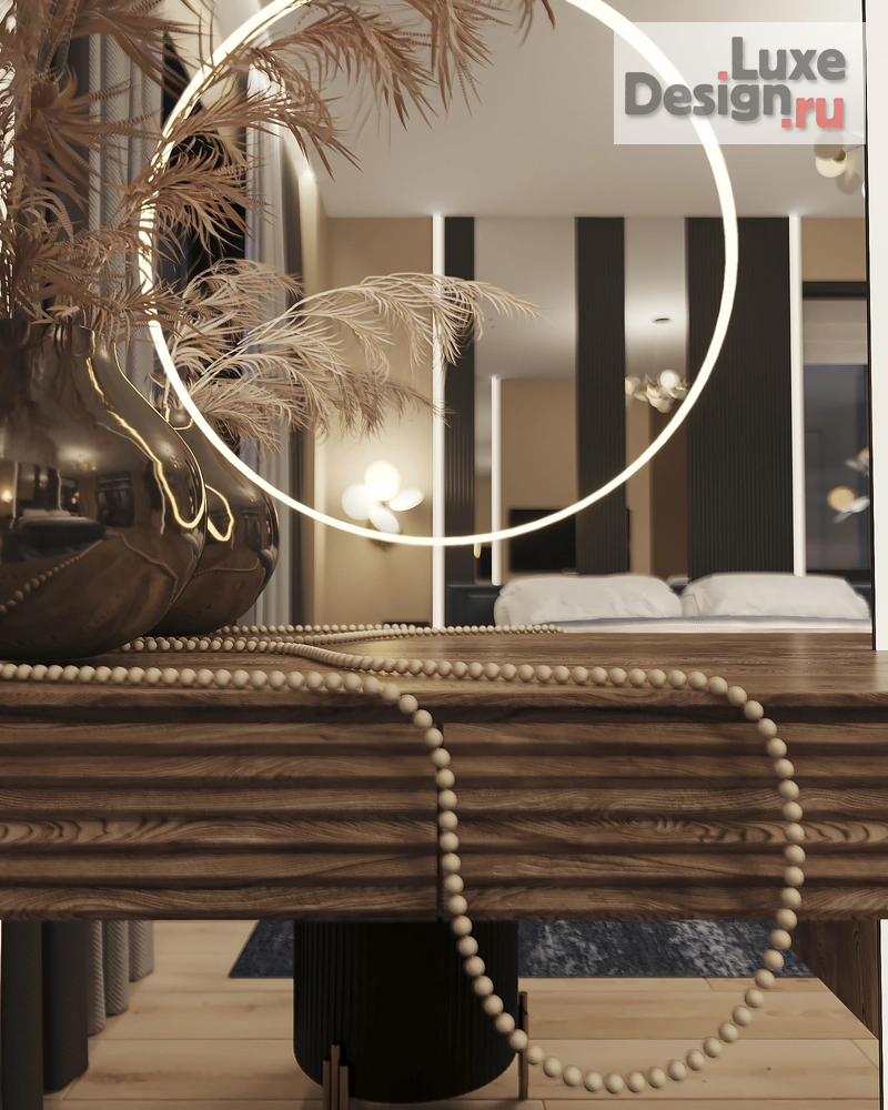 Дизайн интерьера двухкомнатной квартиры "Дизайн квартиры с синим акцентом" (фото 19)