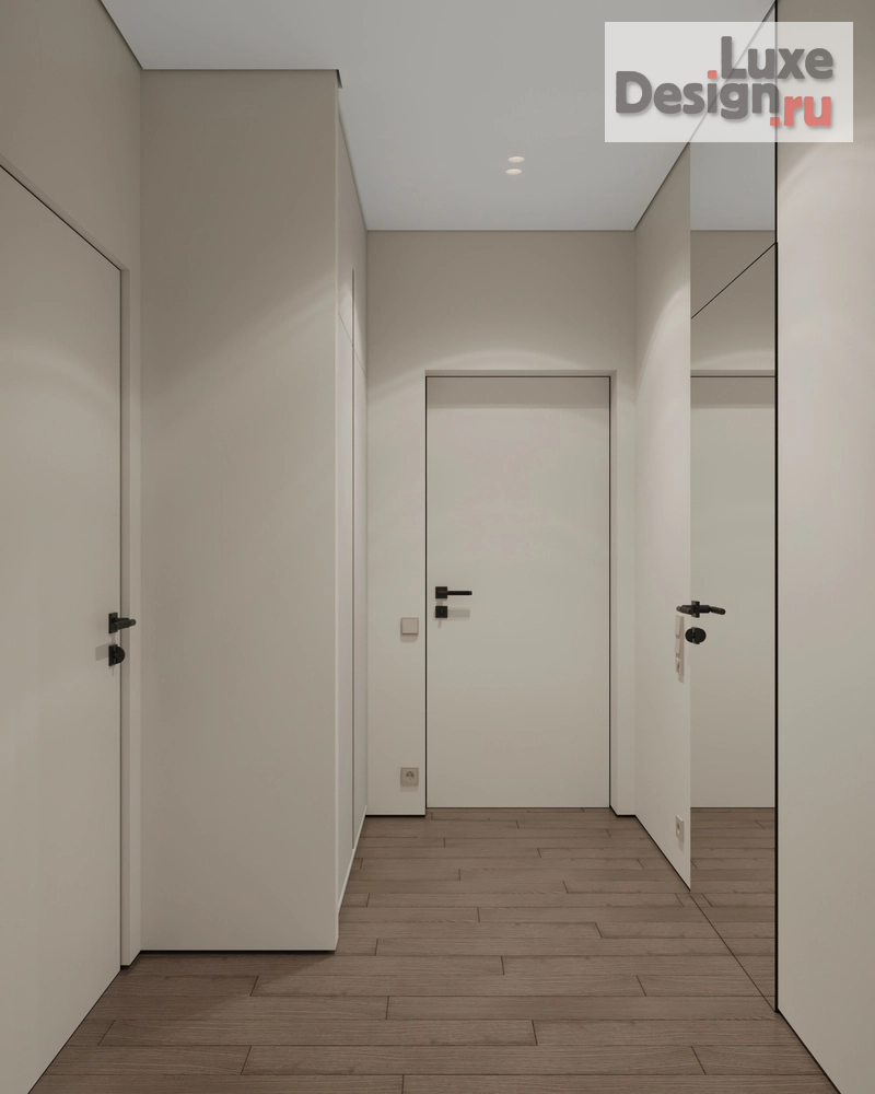 Дизайн интерьера двухкомнатной квартиры "Дизайн 2-х комнатной квартиры с кухней-гостиной" (фото 1)