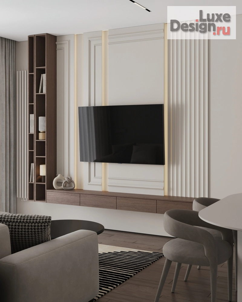 Дизайн интерьера двухкомнатной квартиры "Проект ЖК "Новин" г. Сургут " (фото 4)