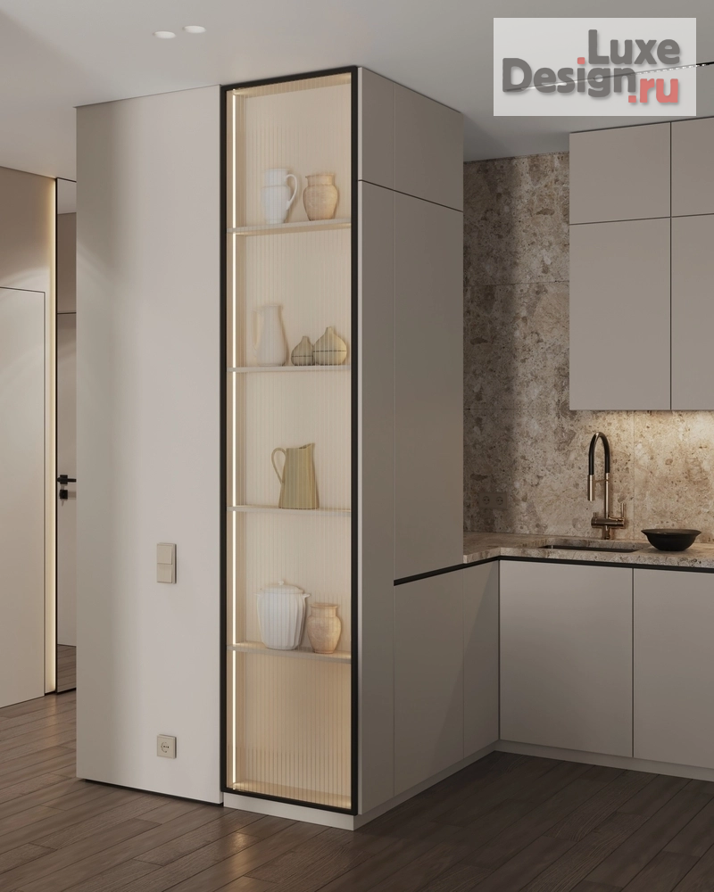 Дизайн интерьера двухкомнатной квартиры "Дизайн 2-х комнатной квартиры с кухней-гостиной" (фото 29)