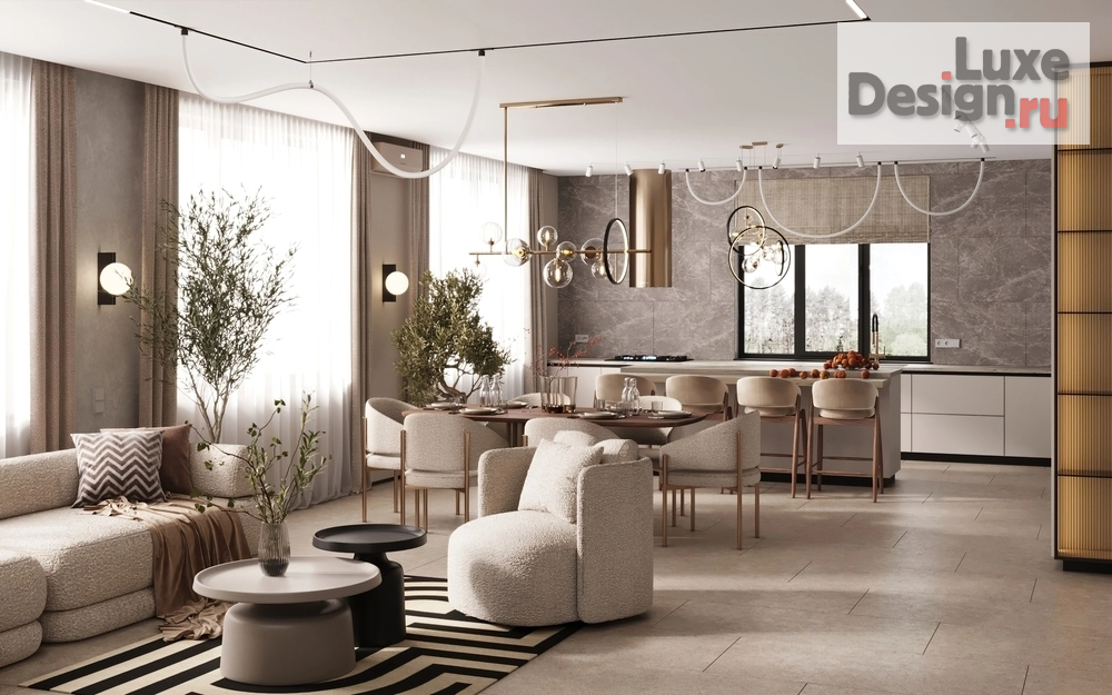 Дизайн интерьера частного дома "Дизайн дома 230 м² в современном стиле" (фото 46)