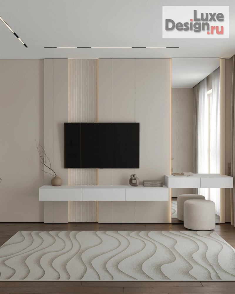 Дизайн интерьера двухкомнатной квартиры "Дизайн 2-х комнатной квартиры с кухней-гостиной" (фото 43)