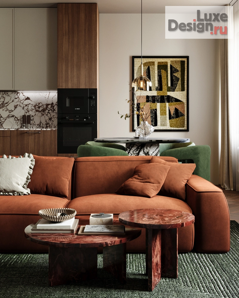 Дизайн интерьера трехкомнатной квартиры "Квартира для семейной пары в Казани" (фото 1)