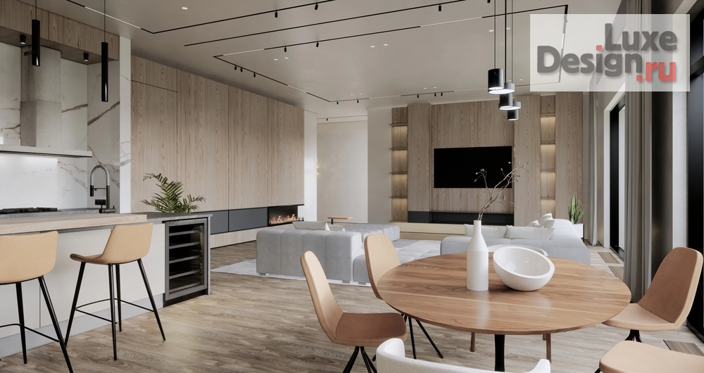 Дизайн интерьера загородного дома "БРАЙТ " (фото 2)