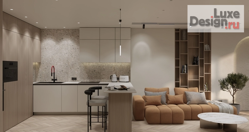 Дизайн интерьера двухкомнатной квартиры "ЭНЕРГИЯ ЦВЕТА" (фото 8)