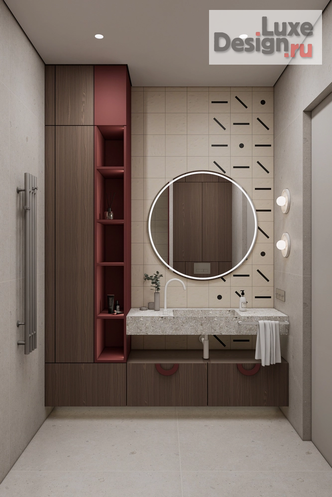 Дизайн интерьера четырехкомнатной квартиры "ЖК БЕРЕГ" (фото 20)