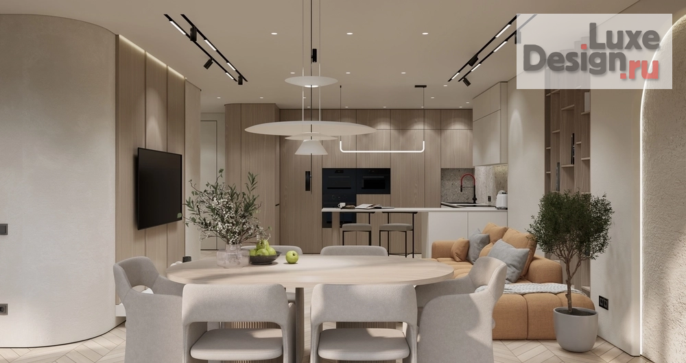 Дизайн интерьера двухкомнатной квартиры "ЭНЕРГИЯ ЦВЕТА" (фото 1)