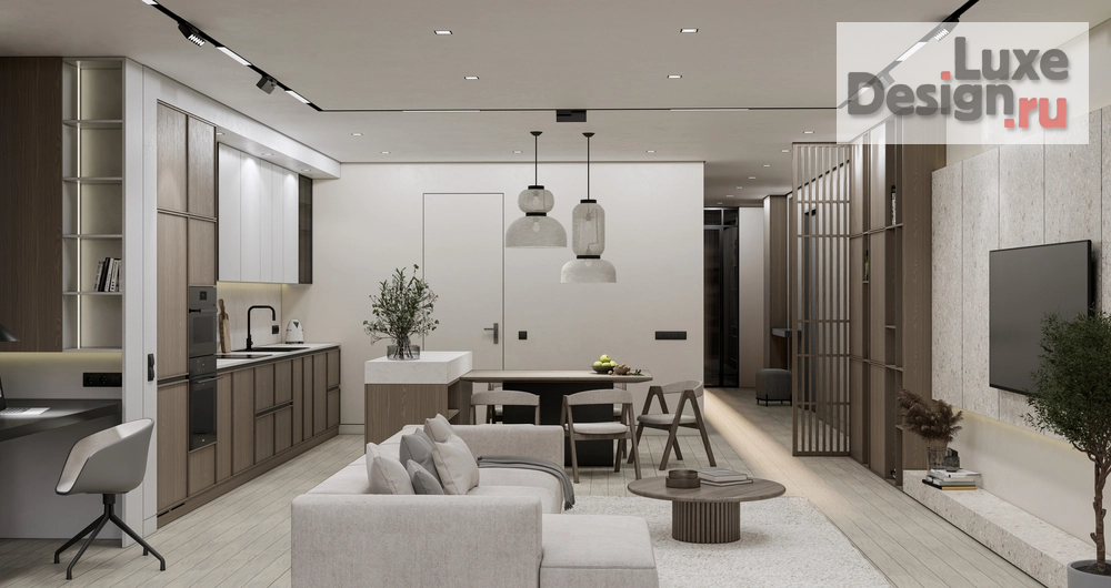 Дизайн интерьера трехкомнатной квартиры "УМНЫЙ ПРОСТОР" (фото 6)