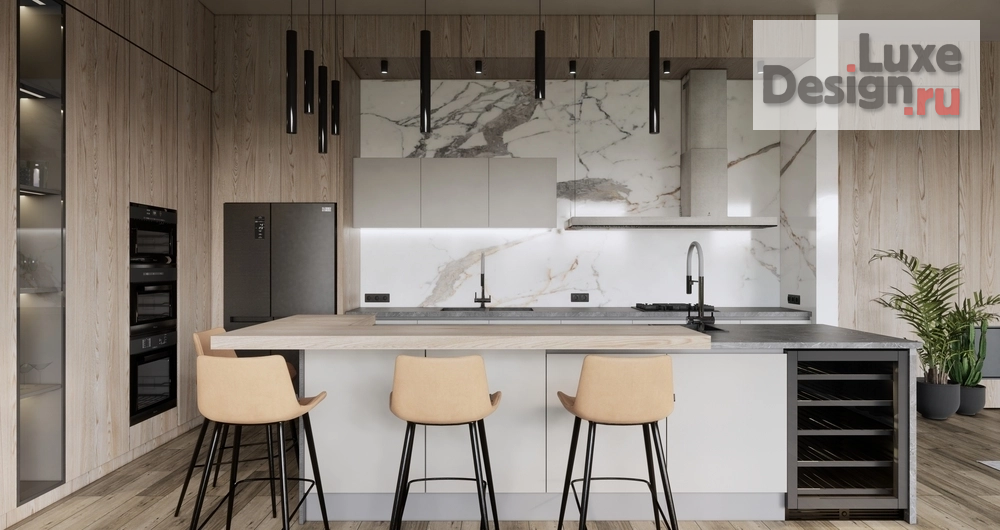 Дизайн интерьера загородного дома "БРАЙТ " (фото 3)