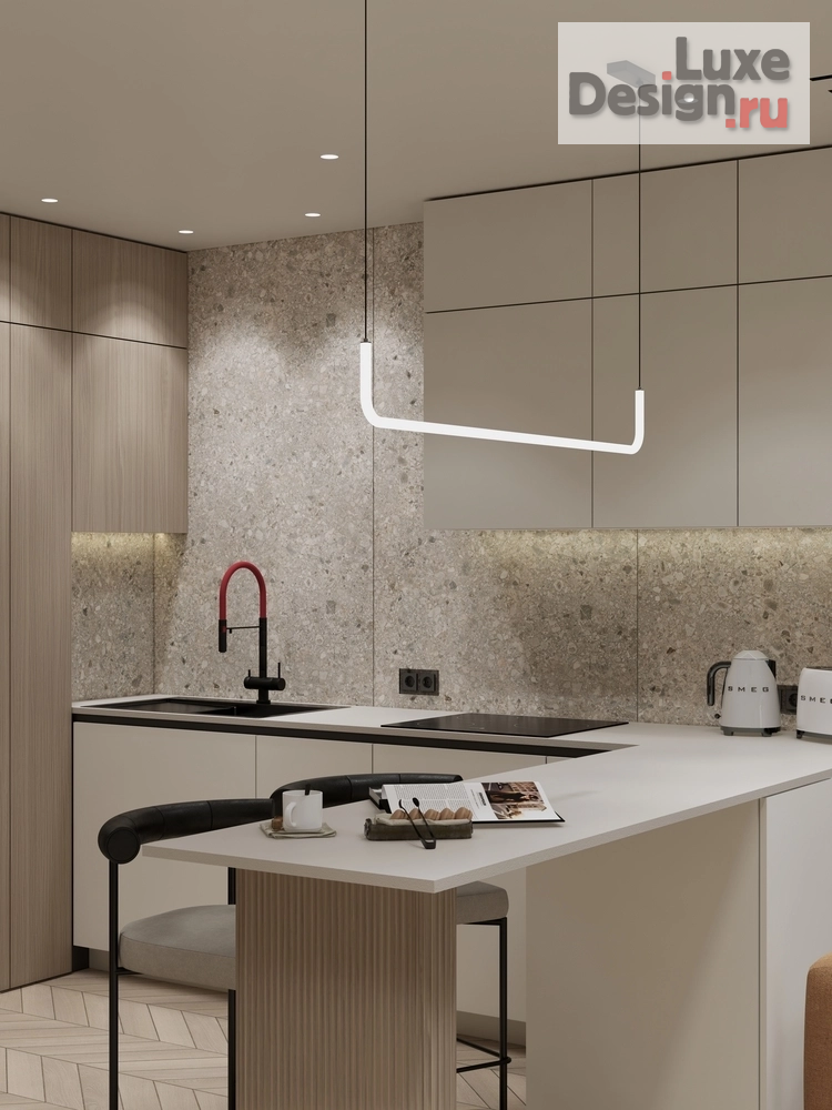 Дизайн интерьера двухкомнатной квартиры "ЭНЕРГИЯ ЦВЕТА" (фото 4)