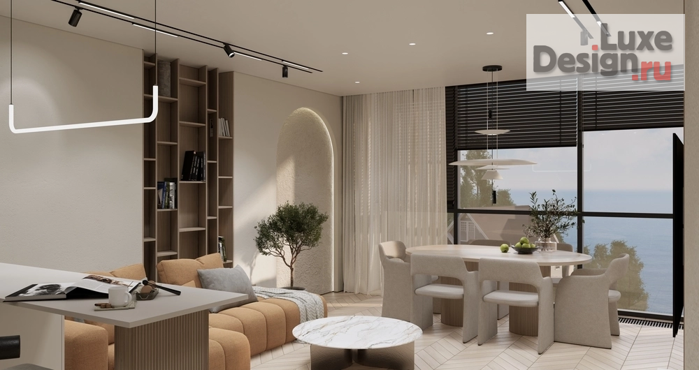 Дизайн интерьера двухкомнатной квартиры "ЭНЕРГИЯ ЦВЕТА" (фото 6)