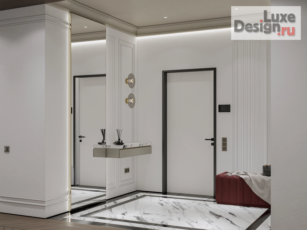 Дизайн интерьера трехкомнатной квартиры "ЗИМНЯЯ ВИШНЯ" (фото 8)