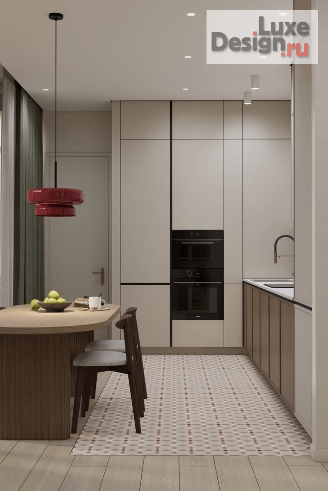 Дизайн интерьера трехкомнатной квартиры "ЖК ДУБРАВА" (фото 7)