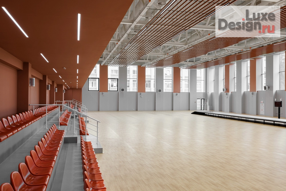 Дизайн интерьера школы "ЯРКИЙ ТЕРРАКОТ. ШКОЛА ФЕХТОВАНИЯ КАЗАНЬ" (фото 3)