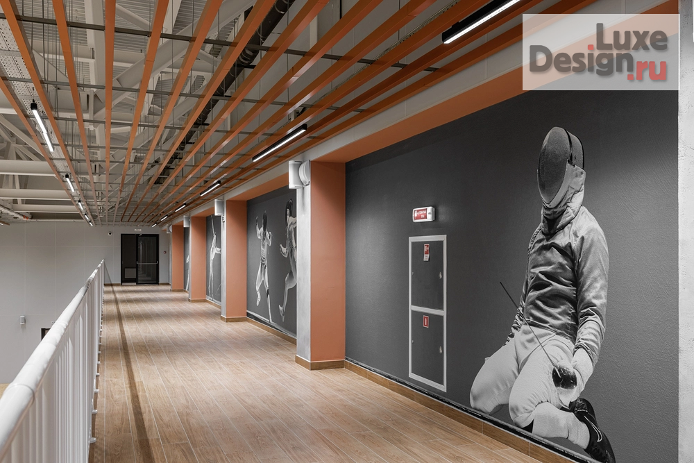 Дизайн интерьера школы "ЯРКИЙ ТЕРРАКОТ. ШКОЛА ФЕХТОВАНИЯ КАЗАНЬ" (фото 10)