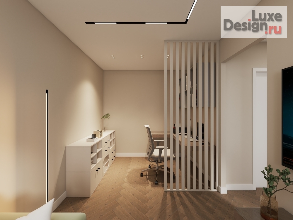 Дизайн интерьера двухкомнатной квартиры "ЖК Зимний Сад (Казань)" (фото 4)