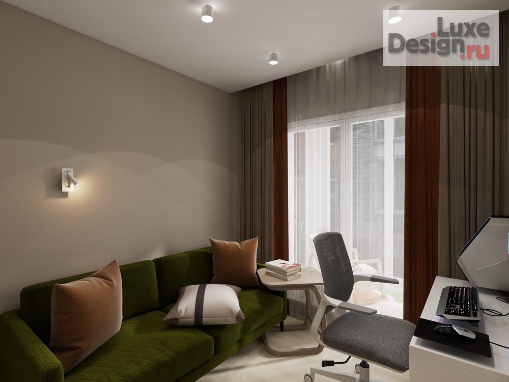 Дизайн интерьера двухкомнатной квартиры "ЖК Нокса Парк (Казань)" (фото 4)