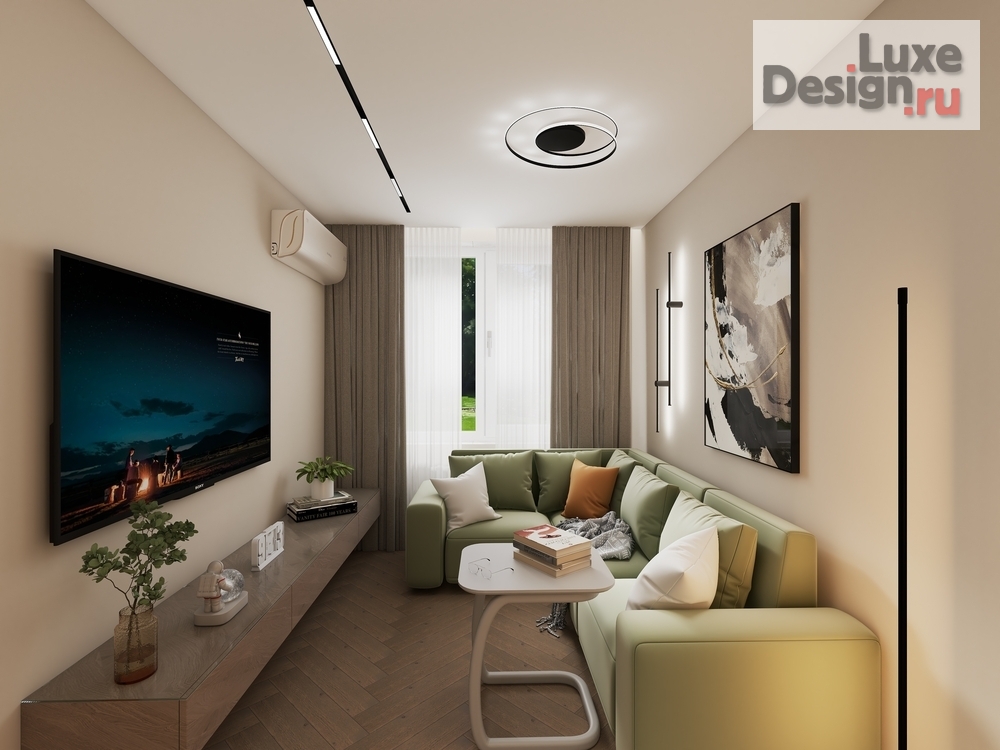 Дизайн интерьера двухкомнатной квартиры "ЖК Зимний Сад (Казань)" (фото 3)